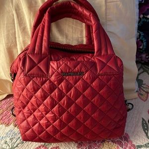 MZ WALLACE Red Dahlia Small Sutton Deluxe